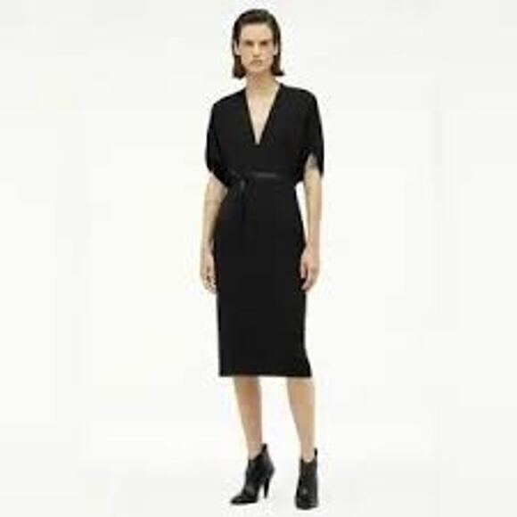 Zara Narciso Rodriguez V Neck Midi Dress - Picture 1 of 5